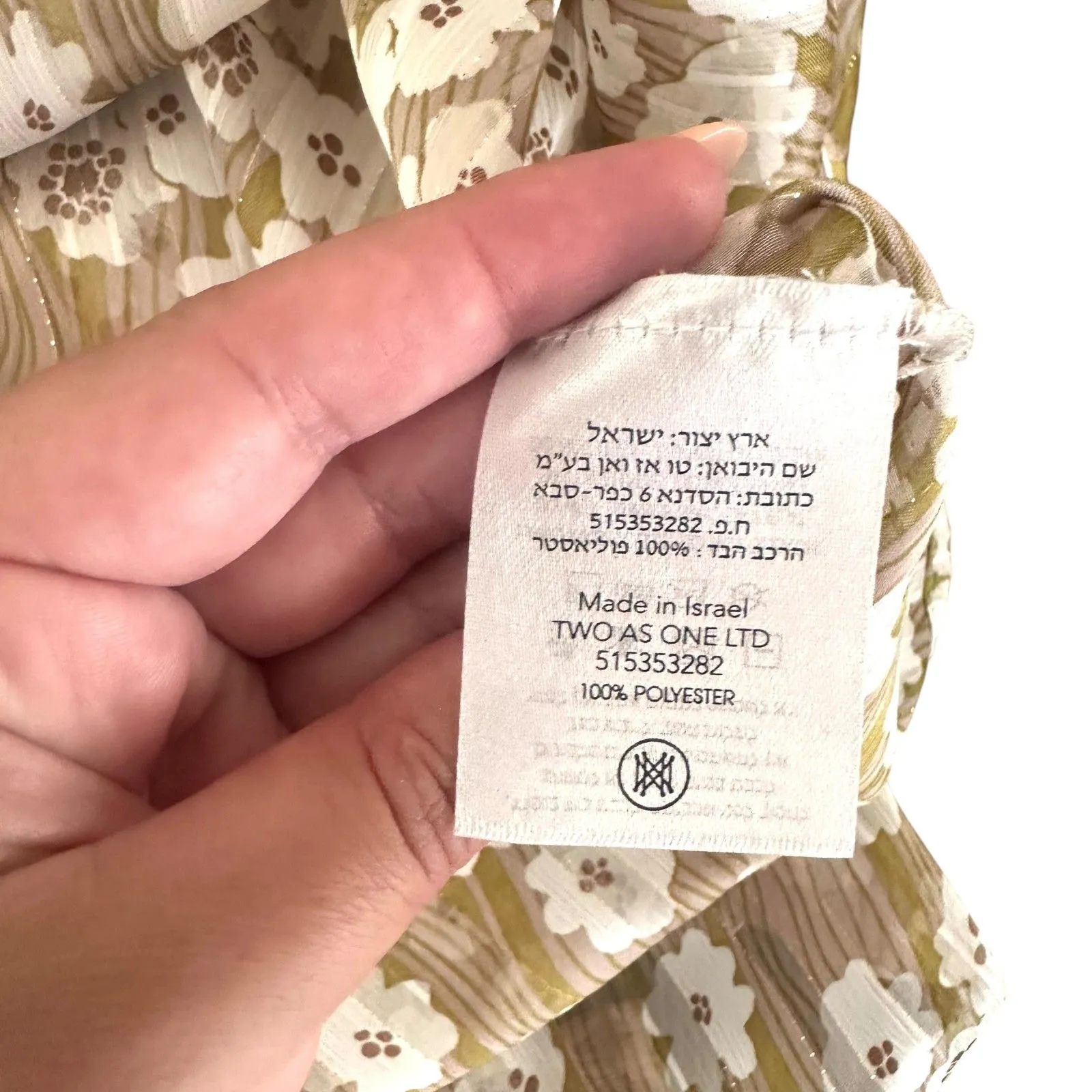 SABINA MUSAYEV Cyrus Tie Floral Mini‎ Skirt Light Green XS - Image 6