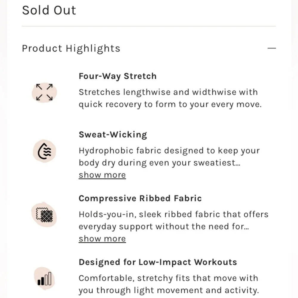 NEW! 3 Pc  MOVEMENT Rise & Shine Set Champagne Black Shorts Tank Top - Image 13