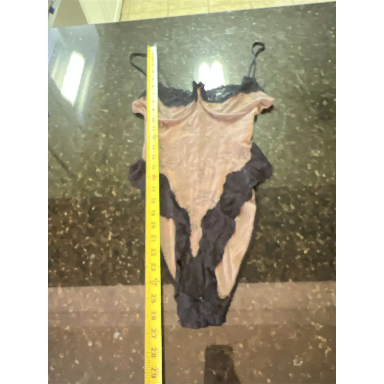 Vintage 90s Cira By Tom Bezduda Lingerie Hi Cut Bodysuit Teddy Sexy Sheer Sz Med - Image 8