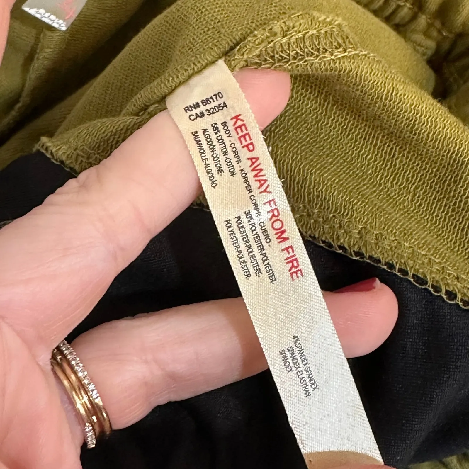 Free People Movment Womens Sweatpants Small Olive Green Joggers Field Goal - Image 4