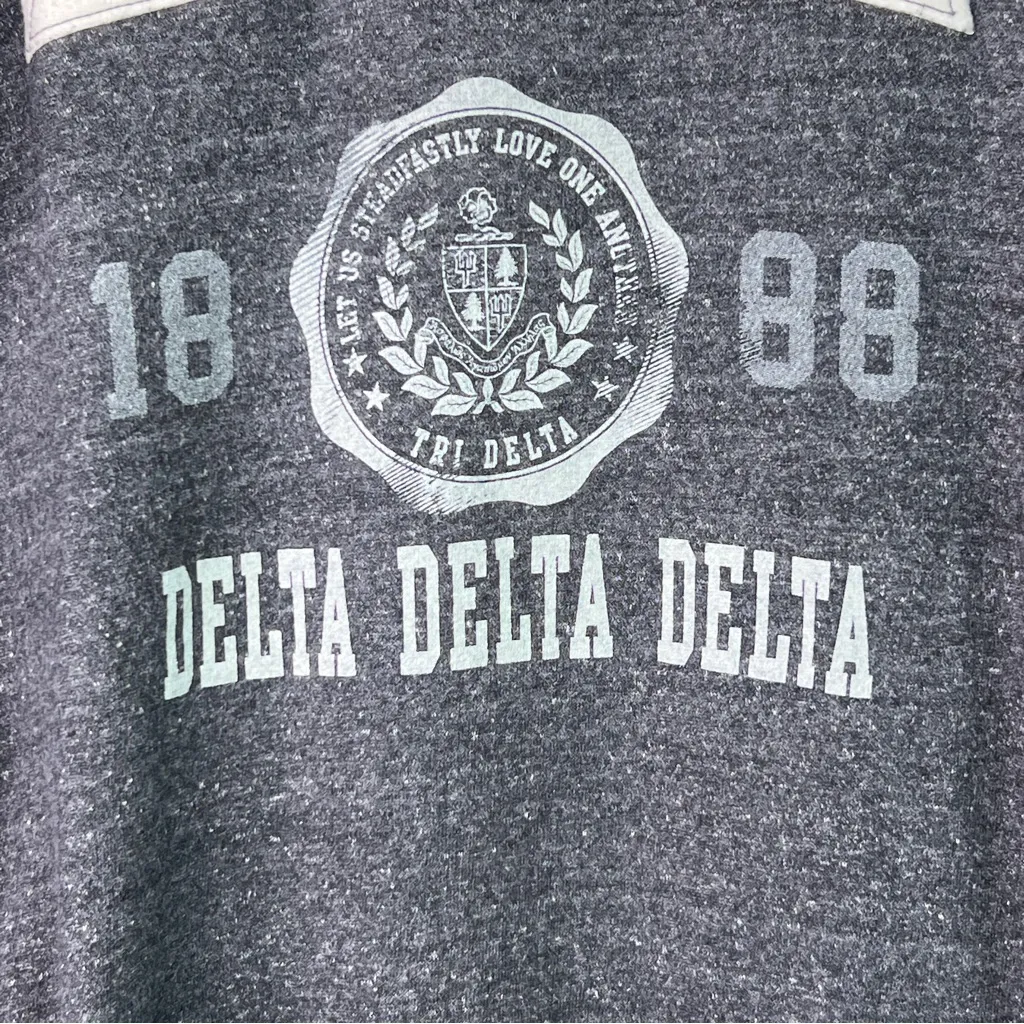 Alternative Earth Size Medium Delta Delta Delta Crewneck Long Sleeve Sweatshirt - Image 3