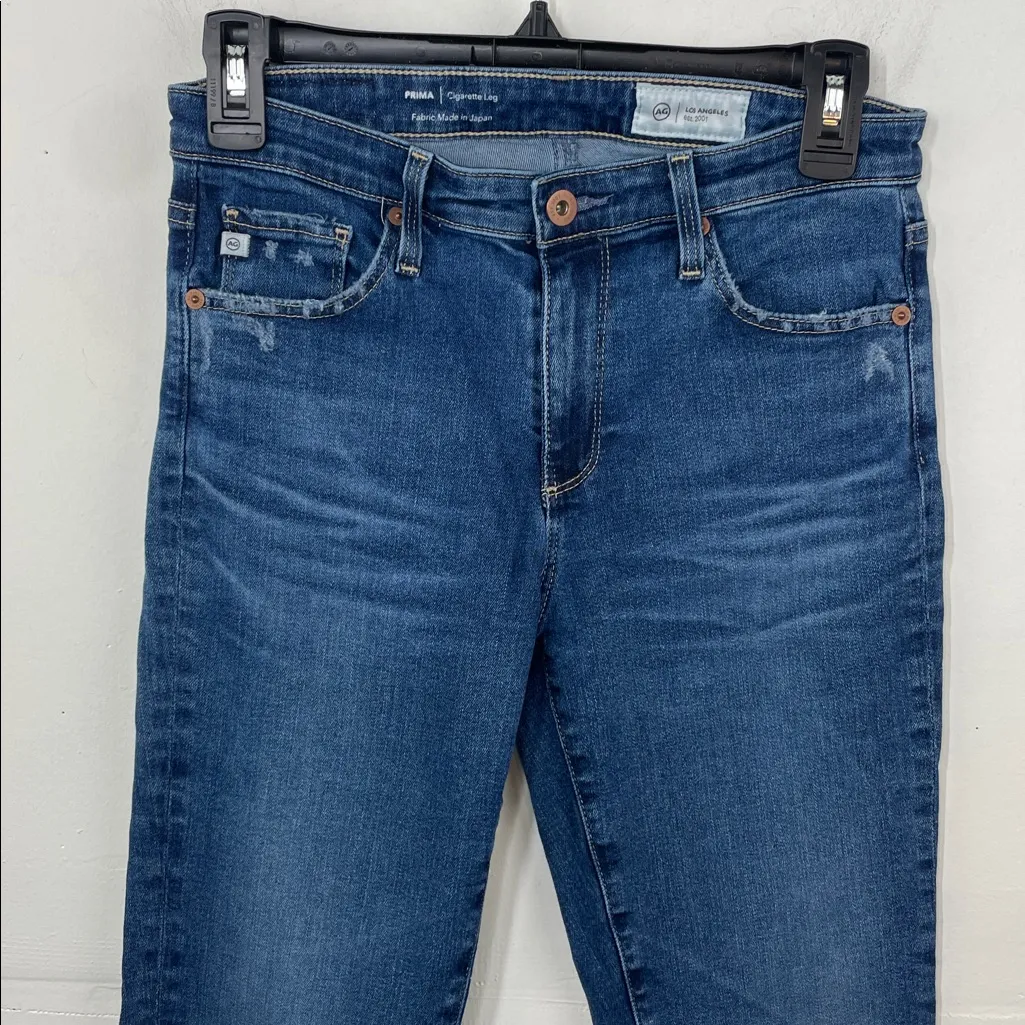 Ag Adriano Goldschmied Prima Cigarette Leg Dark Blue Skinny Jeans size 27 - Image 2