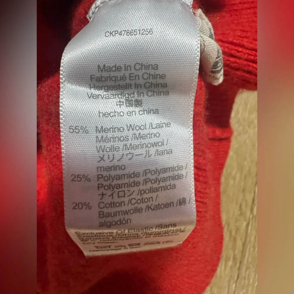 Madewell Vibrant Red Button-Up Cardigan 🍁🥮🍂 - Image 7