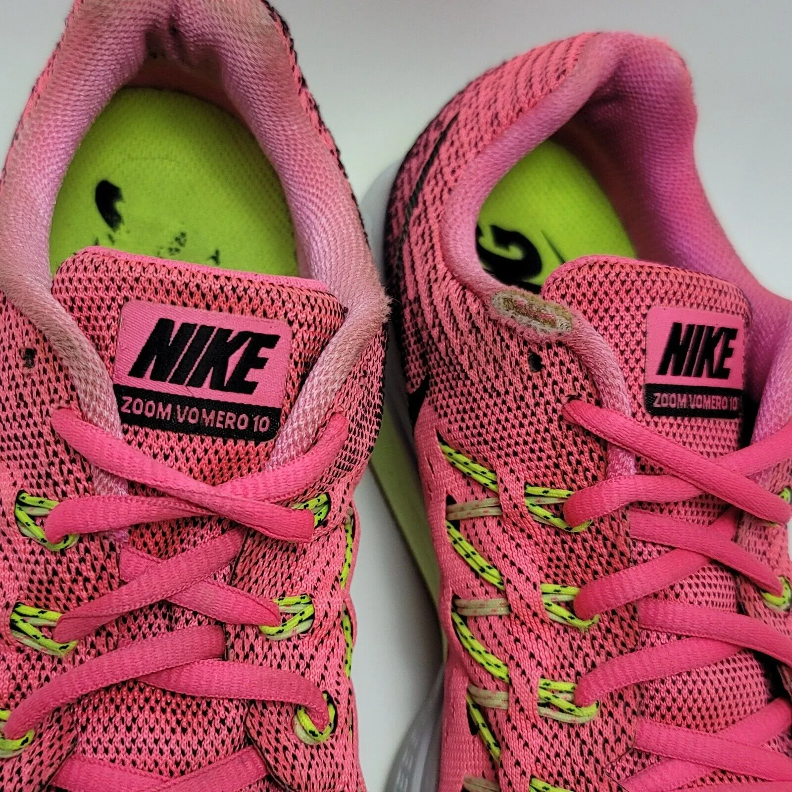 Nike Womens Pink Green Zoom Vomero 10 717441-608 Lace Up Athletic Shoes Size 8.5 - Image 3