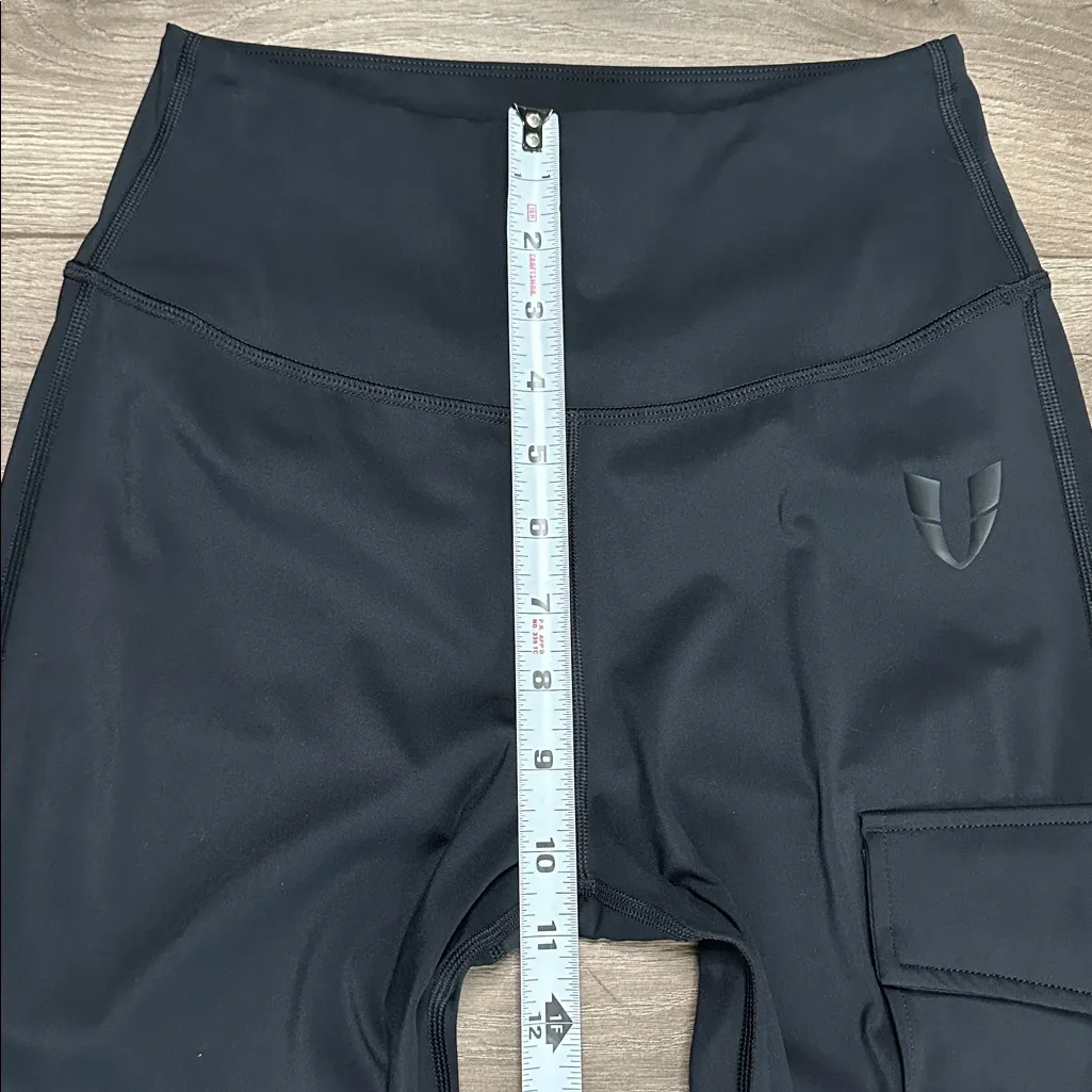 FirmAbs Cargo High Rise Leggings Size Small Black - Image 14