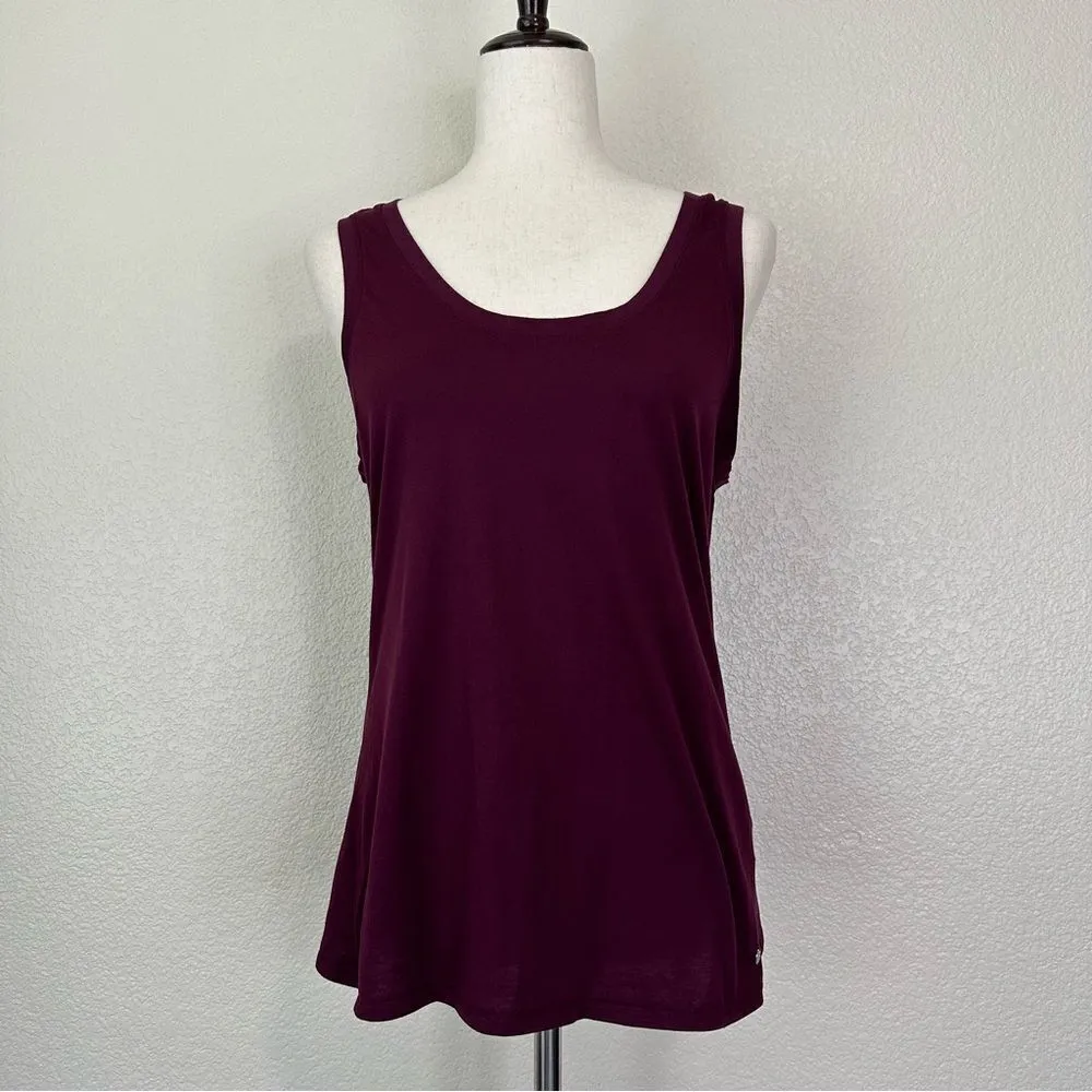 Fabletics Mariela Tie Back Purple Athletic Tank Top - Image 3