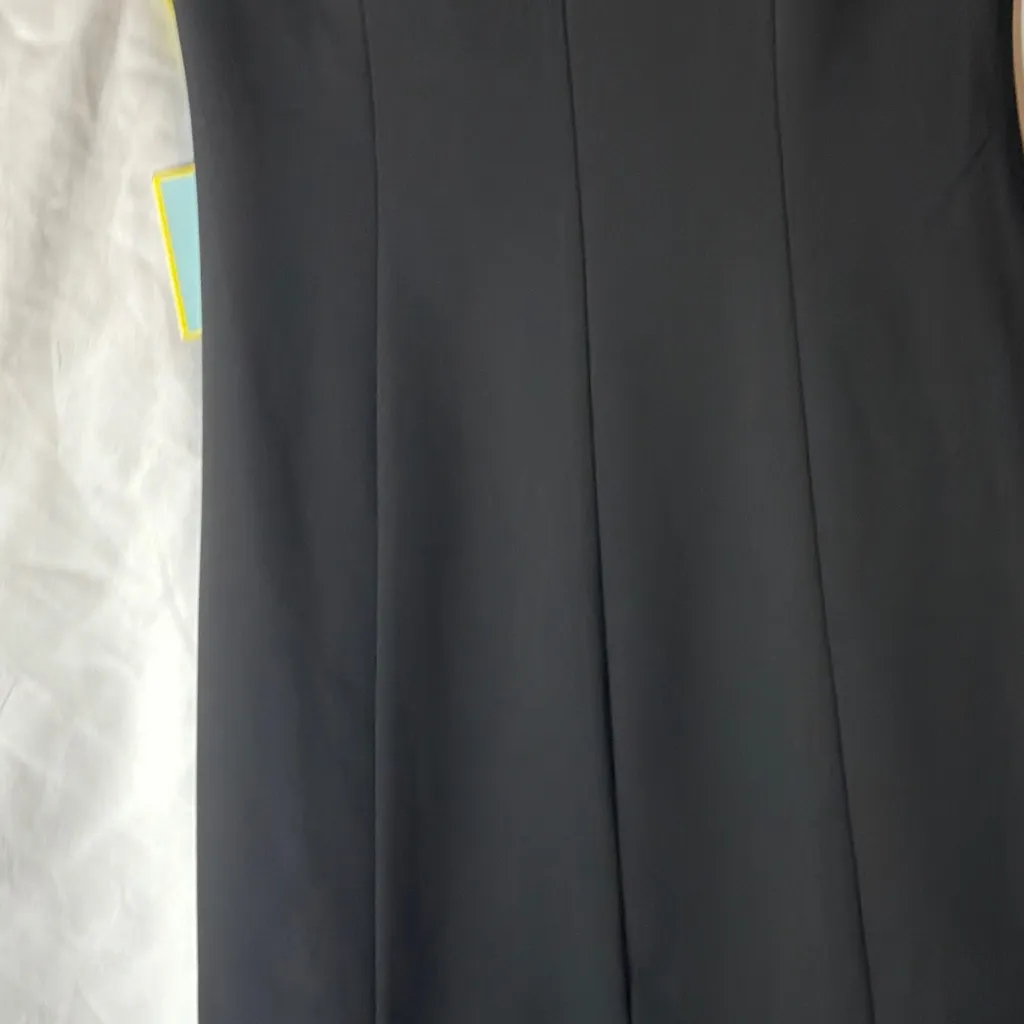 CeCe Black Mini Dress with Button Detail Little Black Dress Size 4 NWT - Image 16