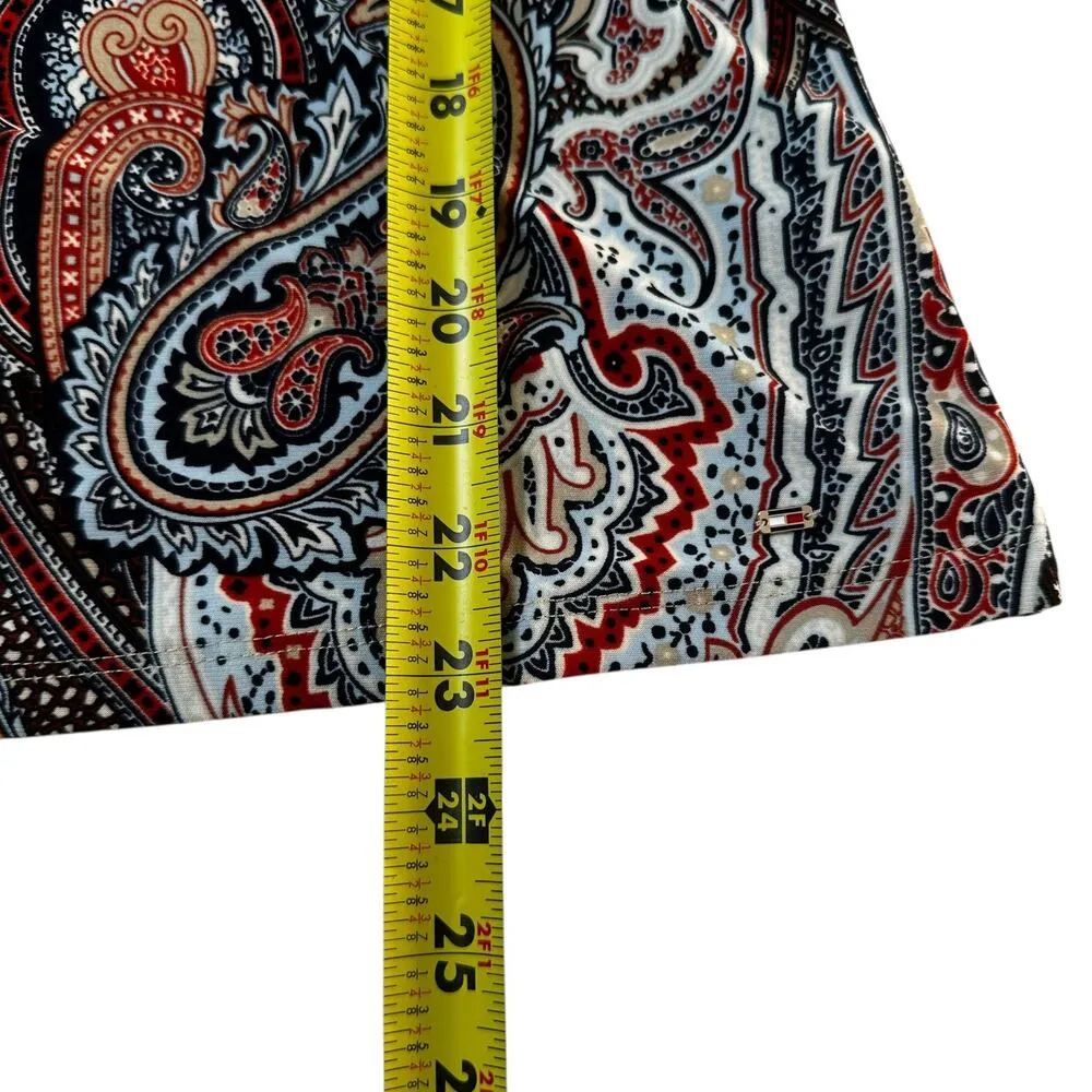 Tommy Hilfiger Multicolor Paisley Blouse Women Size Medium | 49-35 - Image 5