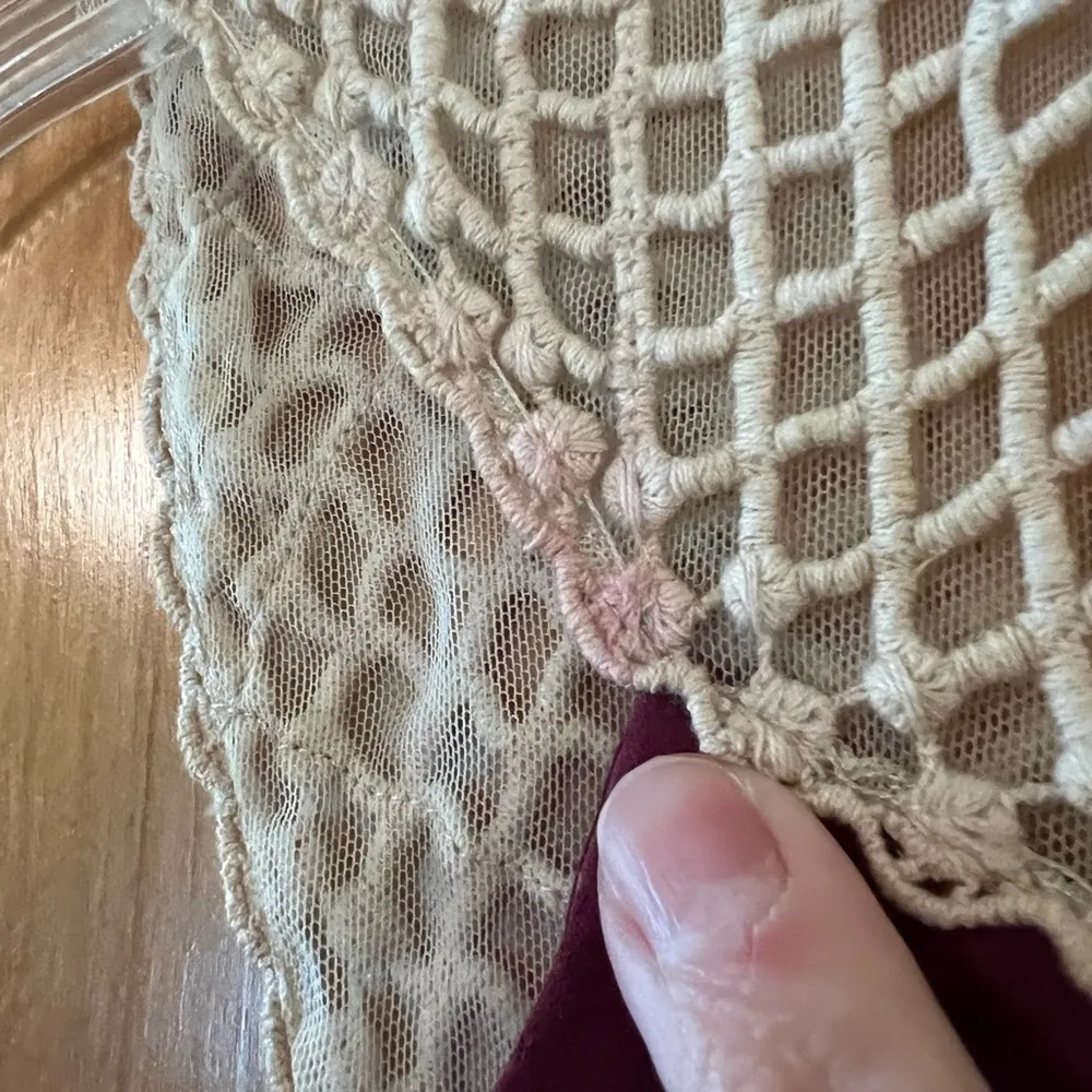 FLOREAT Anthropolgie Merlot Burgundy Victorian Sleeveless Betine Dress Size 6 - Image 8