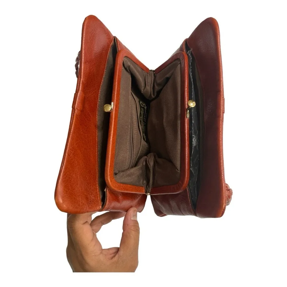 Vintage Jane Shilton Brown Leather Handbag, England, 1970's - Image 7