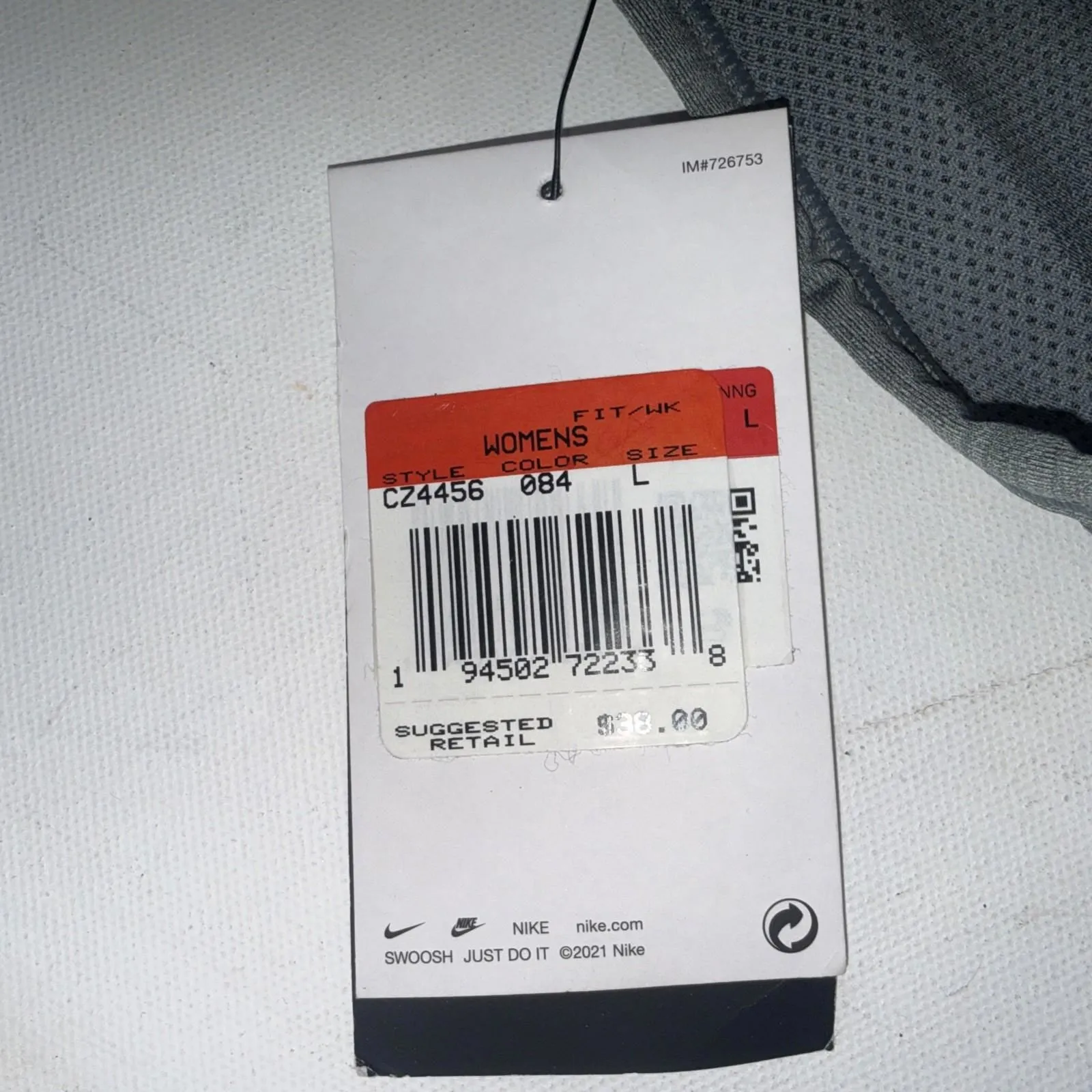 Nike Womens Dri-fit Indy V Neck Womens Style Size Large Cz4456-084 Gray Bra NWT - Image 5