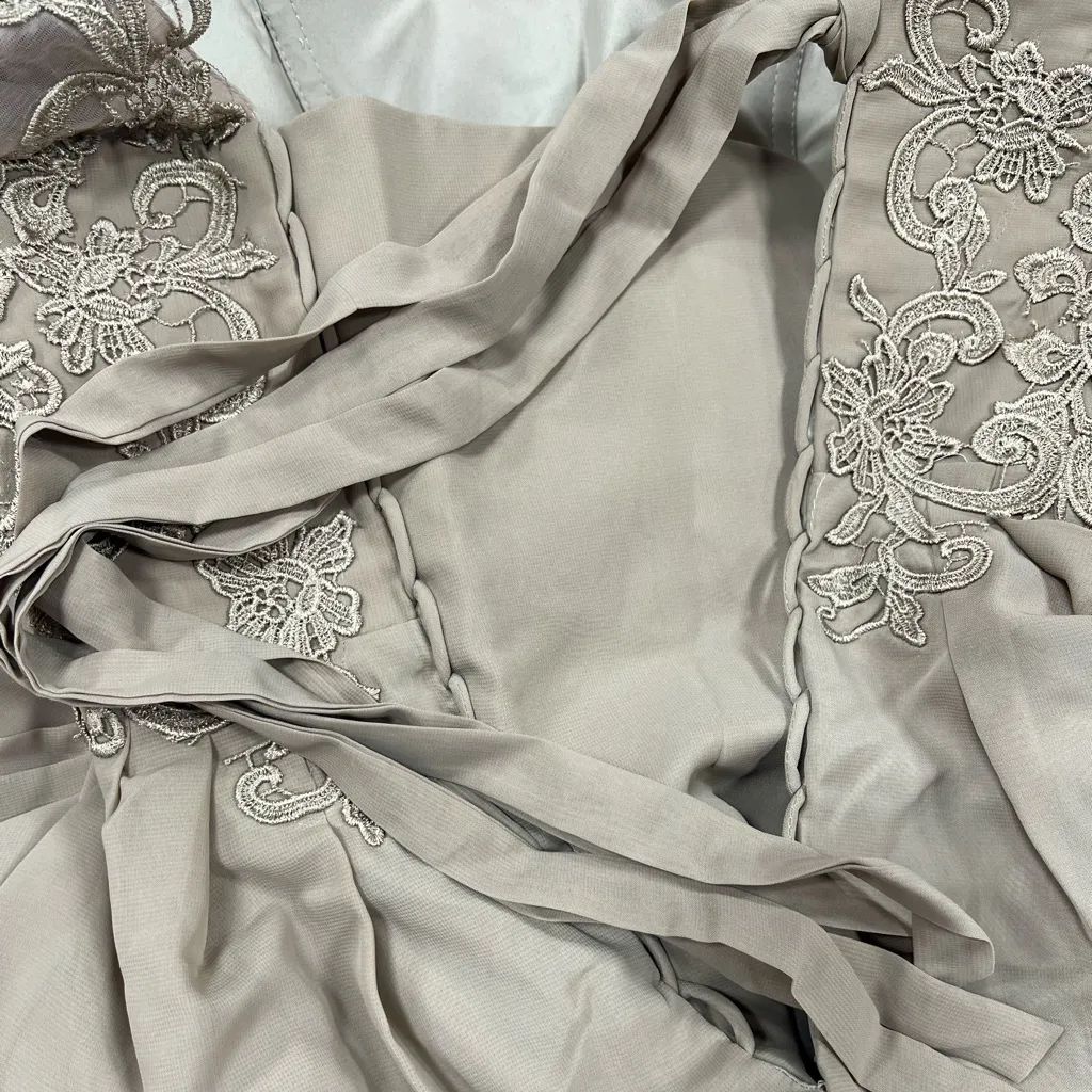 Mother of the Bride Dress 8 Tan - Image 12