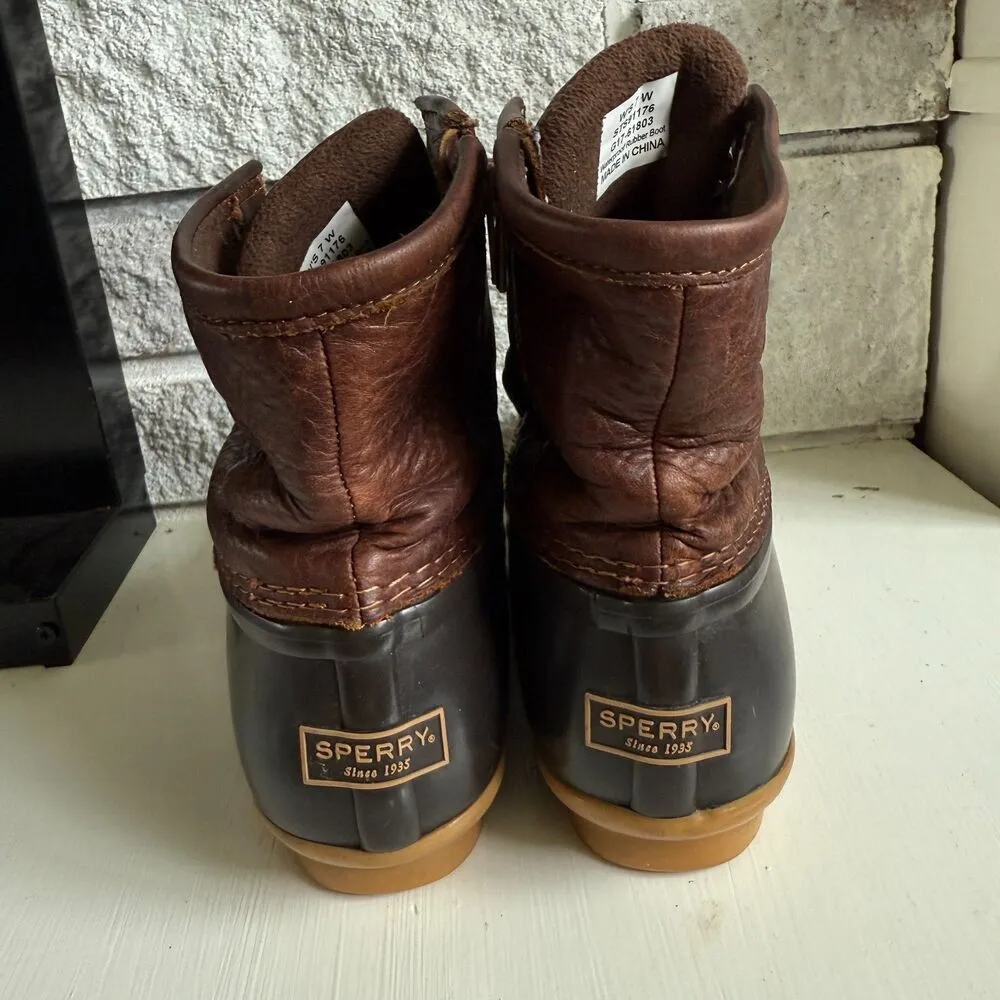 Sperry Women's Saltwater Waterproof Duck Rain Boots Outdoors Camping Hiking Sz 8 - Image 5