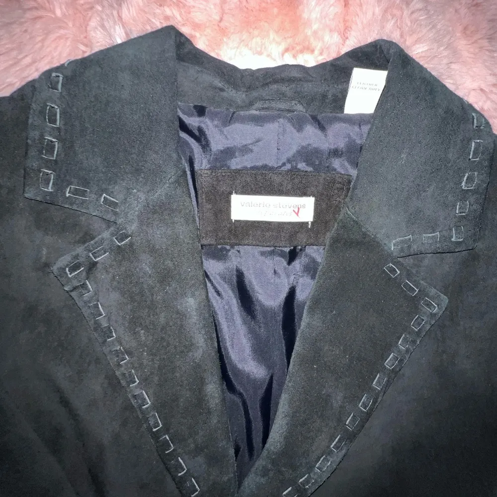 Vintage Valerie Steven’s western Vintage Black Women's leather Jacket large - Image 2