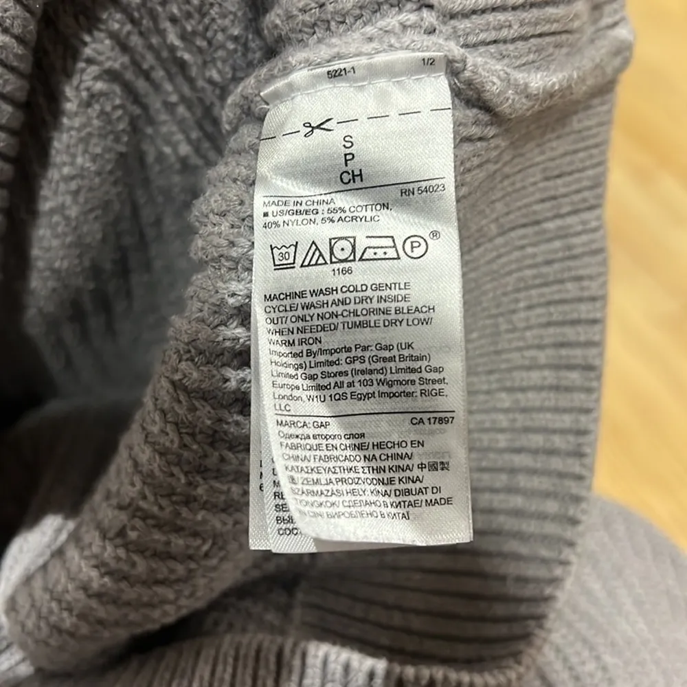 Gap Easy Boatneck Heather Gray Sweater Woman's Size Small - Image 5