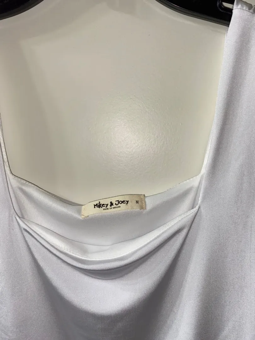 Mikey & Joey White Button Bodysuit - Image 3
