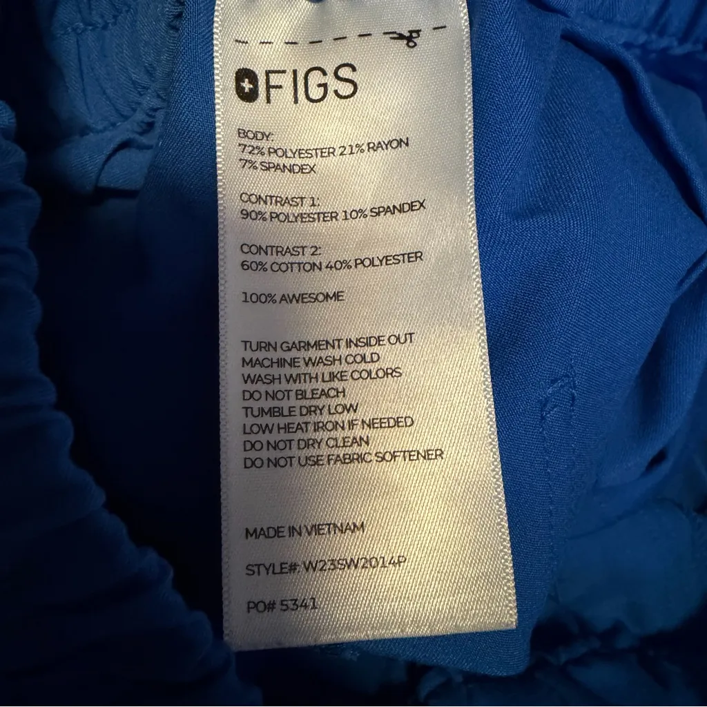 Figs cargo Zamora Jogger Scrub Pants Technical Collection women's XSP Royal Blue - Image 8