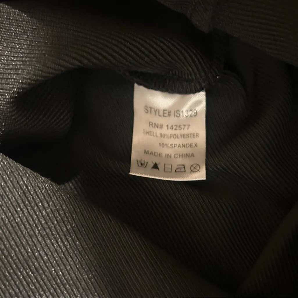 IRIS Black Bandage Mini Skirt Size Small - Image 4