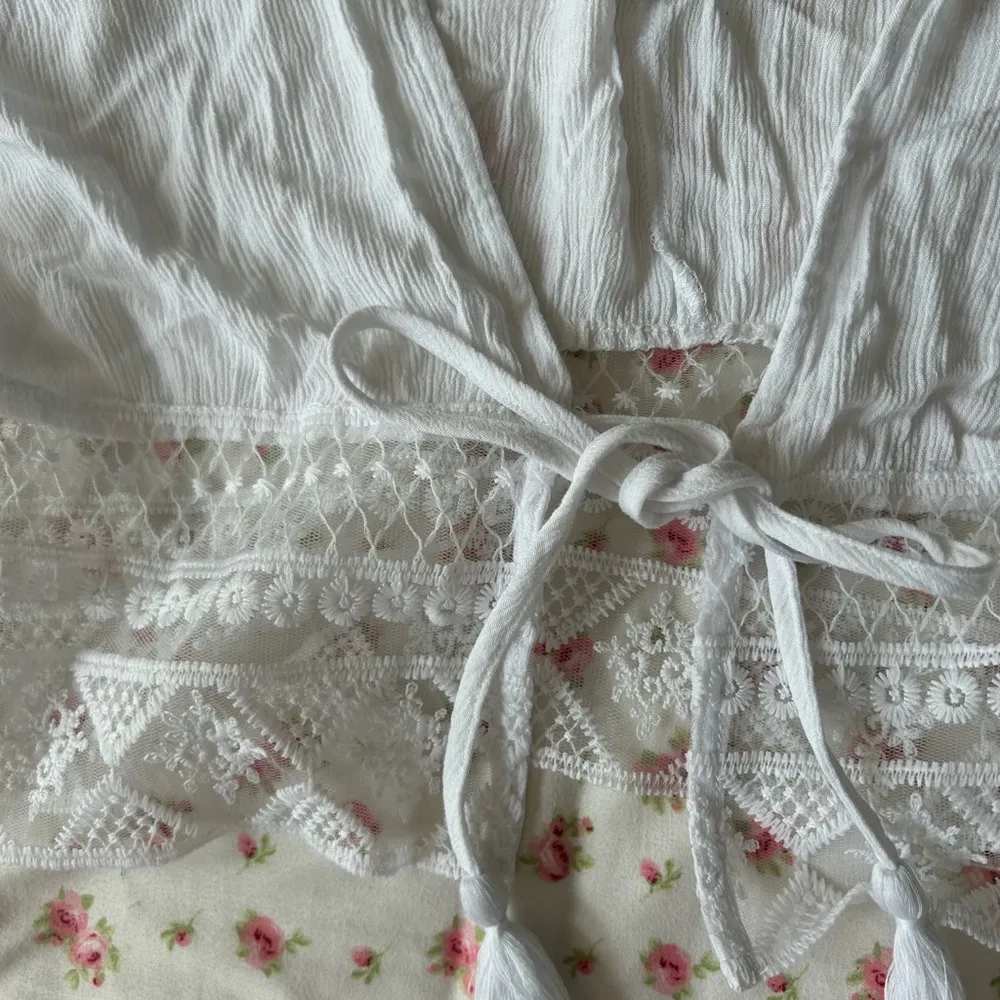 SELFIE White Boho Kimono Cardigan - Image 6