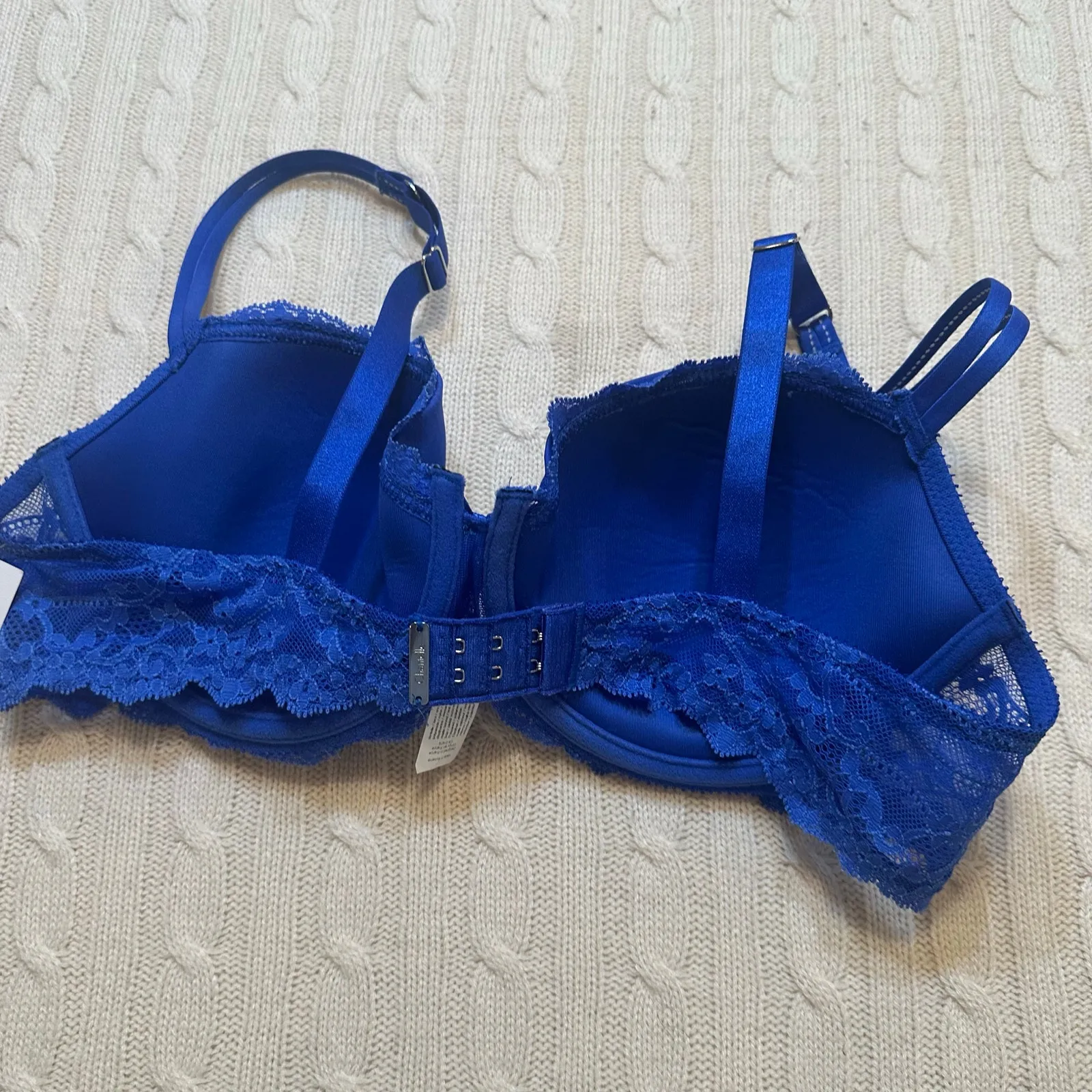 NEW Chantelle Rive Gauche T-Shirt Underwire Bra sz 38C Blue - Image 5