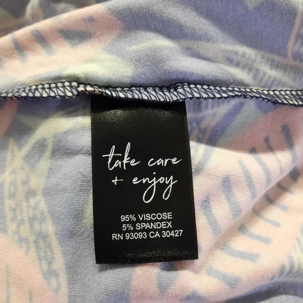 Nic+Zoe Canopy Tank Top Womens Small Black Pink Floral Sleeveless Blouse Shirt - Image 8