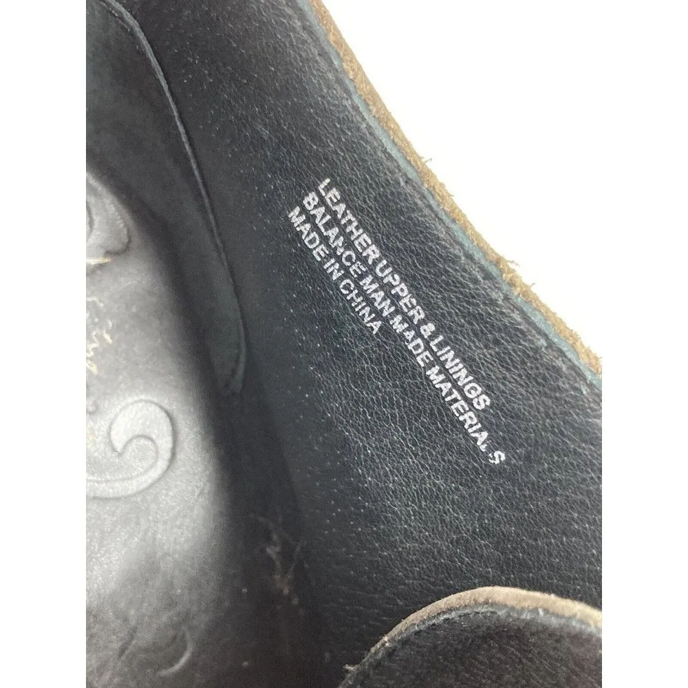 Born Leather Shoe Booties Womens US 6 EU 36.5 Army Green Lace Up Comfort Casual - Image 11