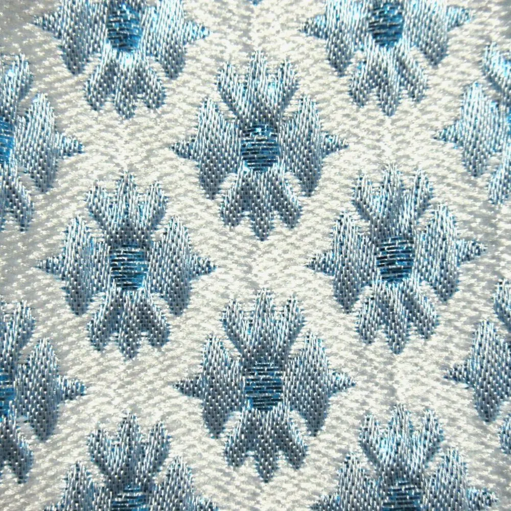 NWT Hill House Ellie Nap Dress in Blue White Brocade Smocked Tiered Midi XS - Image 4