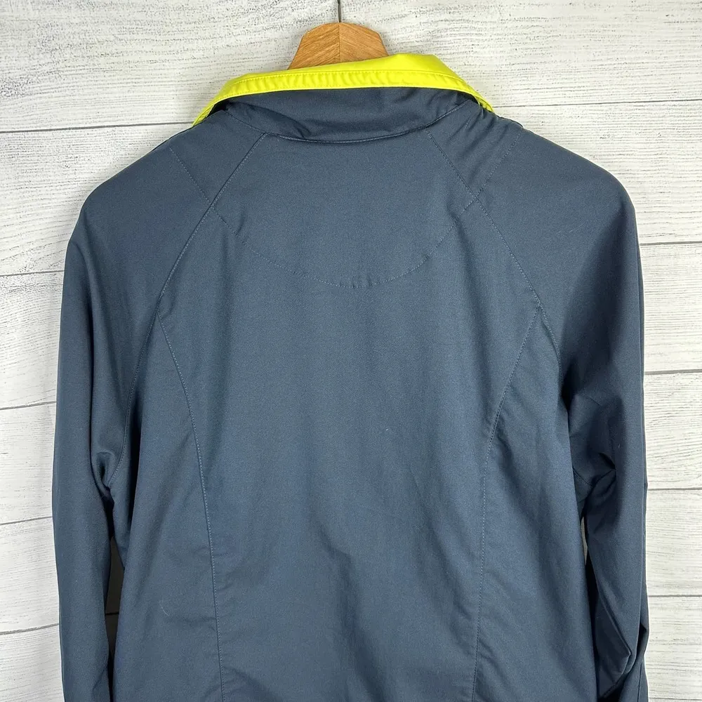 Nike Womens size XL 16/18 Blue Yellow Zip Up Lightweight Track Jacket Dri Fit - Image 6