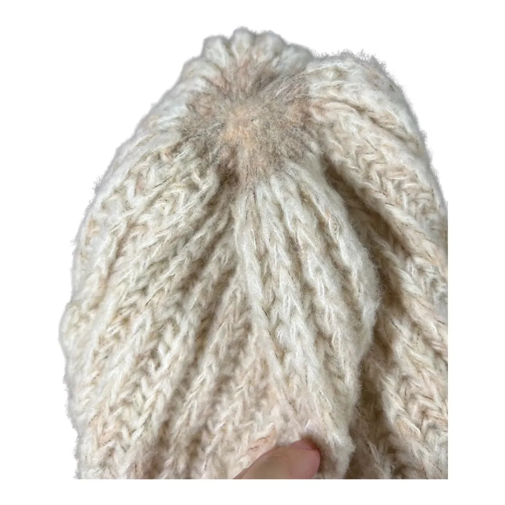 Extra fine merino wool knit beanie hat - Image 3