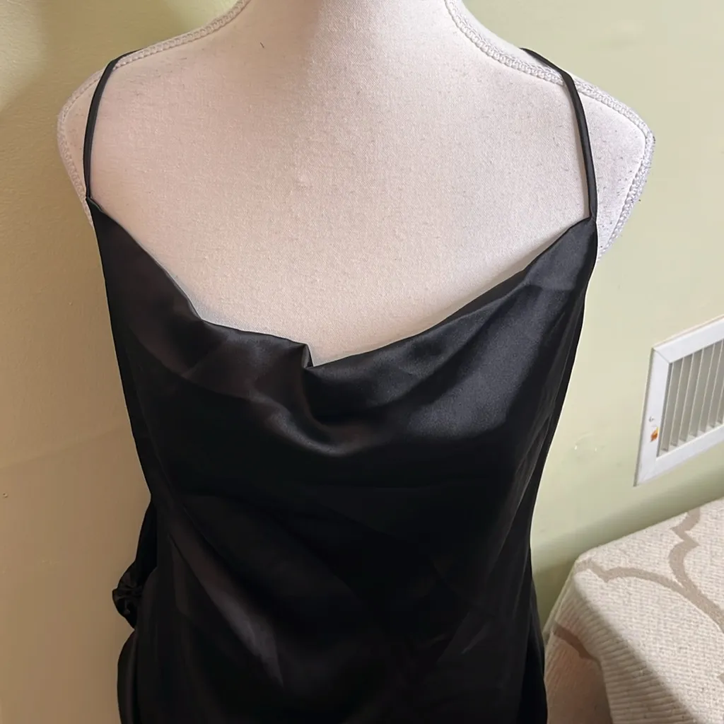 Anika teller x na-kd drawstring detail slip Mini dress, size 12 - Image 12