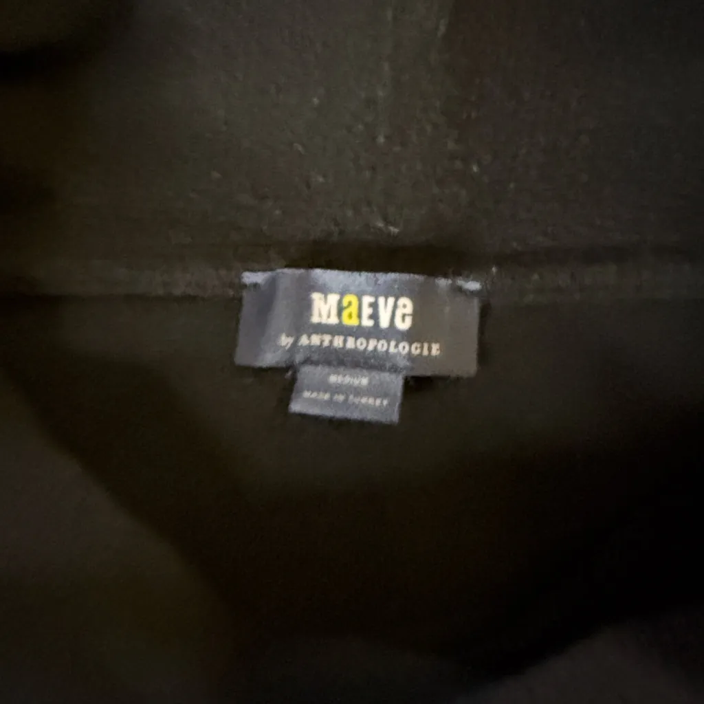 Maeve by Anthropologie Black Cowl Neck Sweater - Image 3