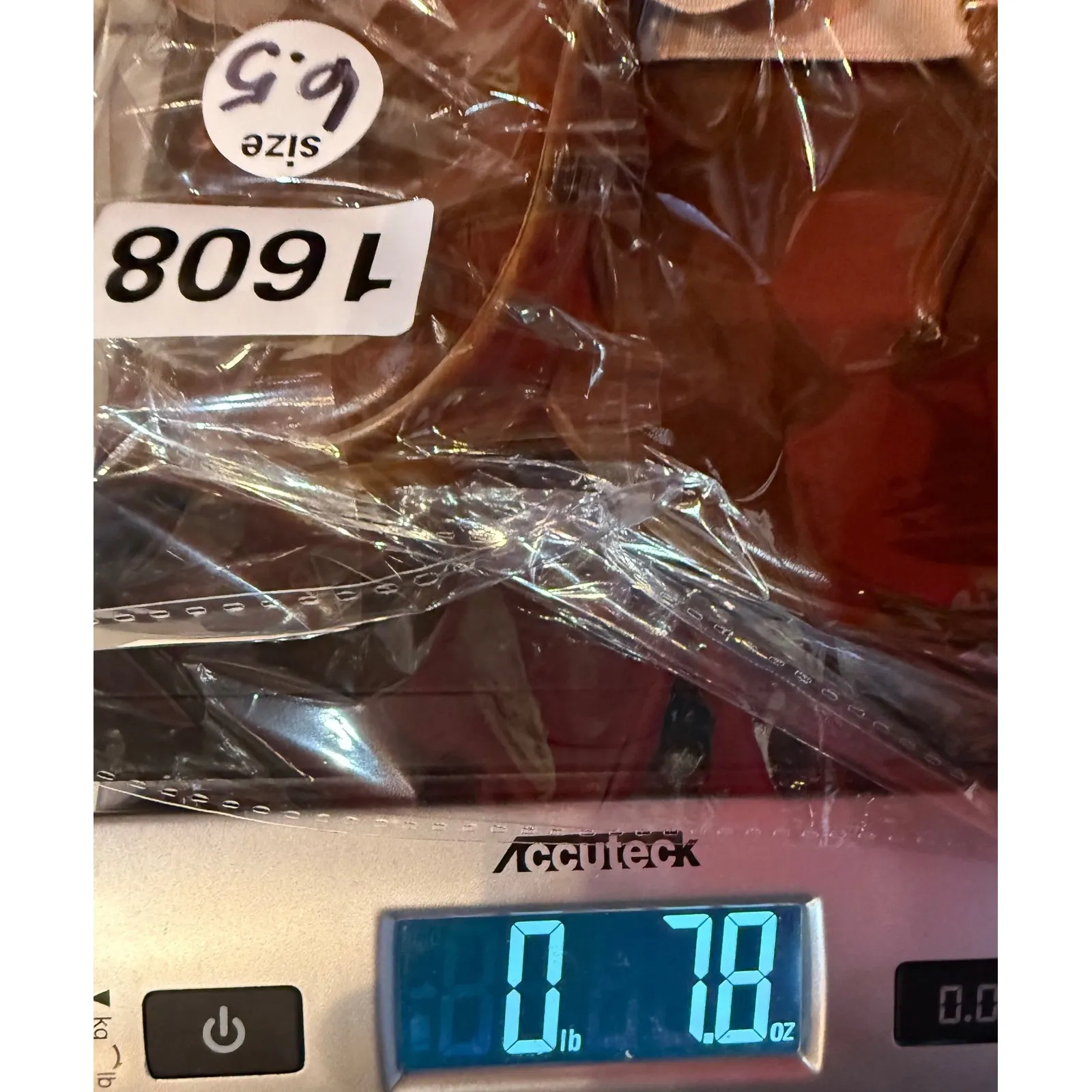 Italian Shoemakers Women 6.5 Brown Leather Elastic Strap Slip On Thong Sandals - Image 7