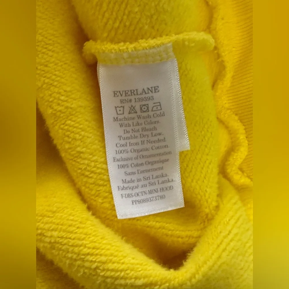 Everlane Women's The Hoodie Dress in Marigold Yellow Size M - Image 9