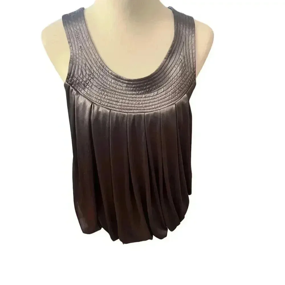 ESLEY gray satin halter size large - Image 2