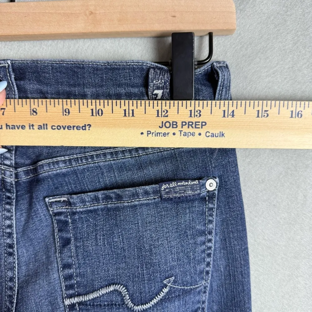 7 For All Mankind Jeans Womens Roxanne Skinny Blue Pants Denim Medium Wash 27 - Image 13