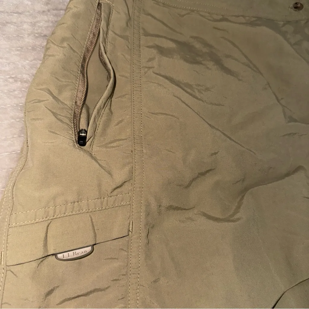 LL Bean Womens Sz 6 Khaki Comfort Trail‎ Runabout Skort Hiking Athletic - Image 5