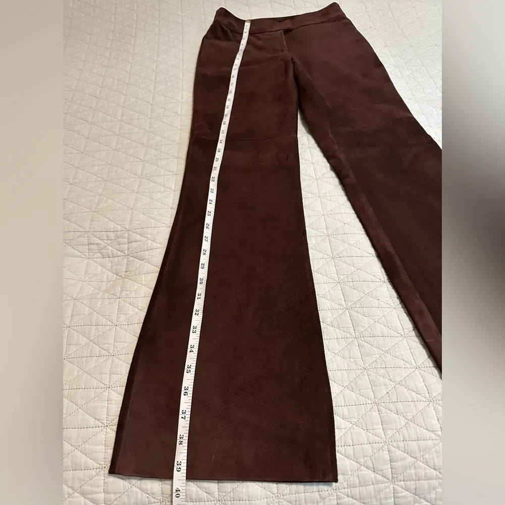 Siena studio Elegant Brown Women's Pants leather pants size 2 - Image 4