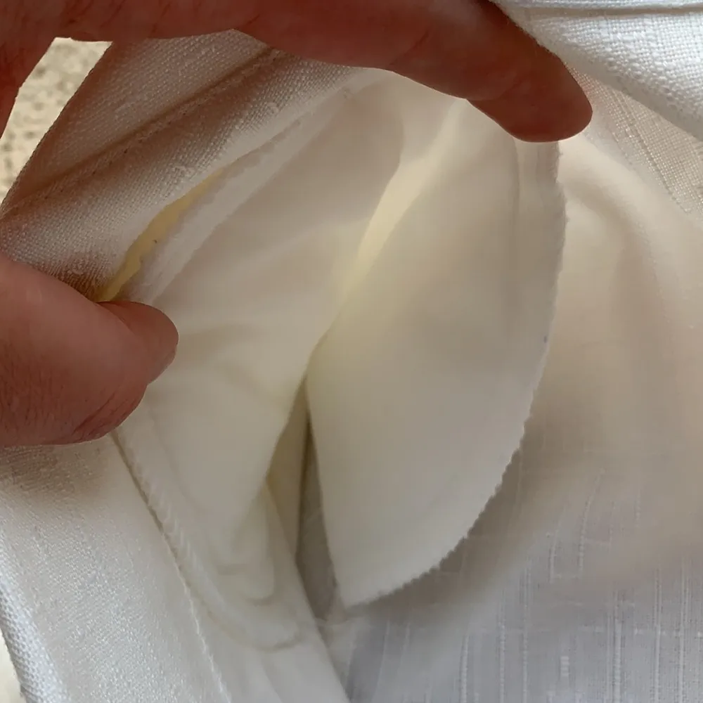 Lightweight white blazer jacket - Image 4