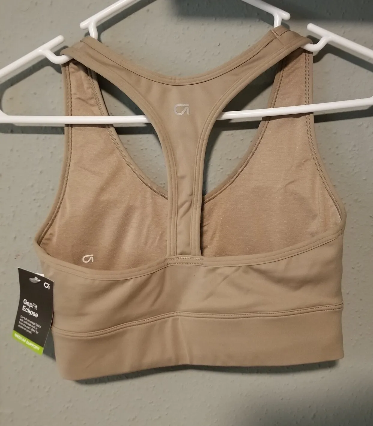 xs medium impact sports bra Slate T Back New Longline workout top - Image 9