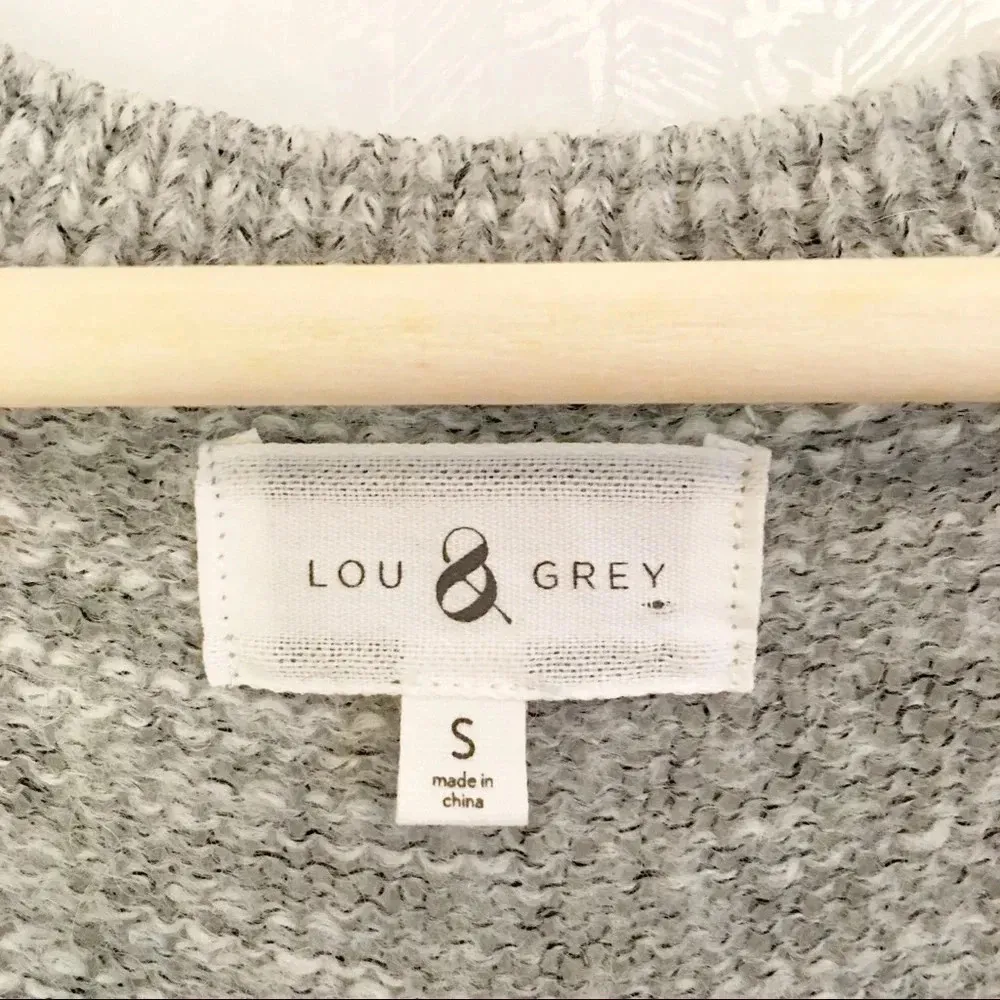 Lou & Grey Alpaca Gray Super Soft Sweater - Image 2