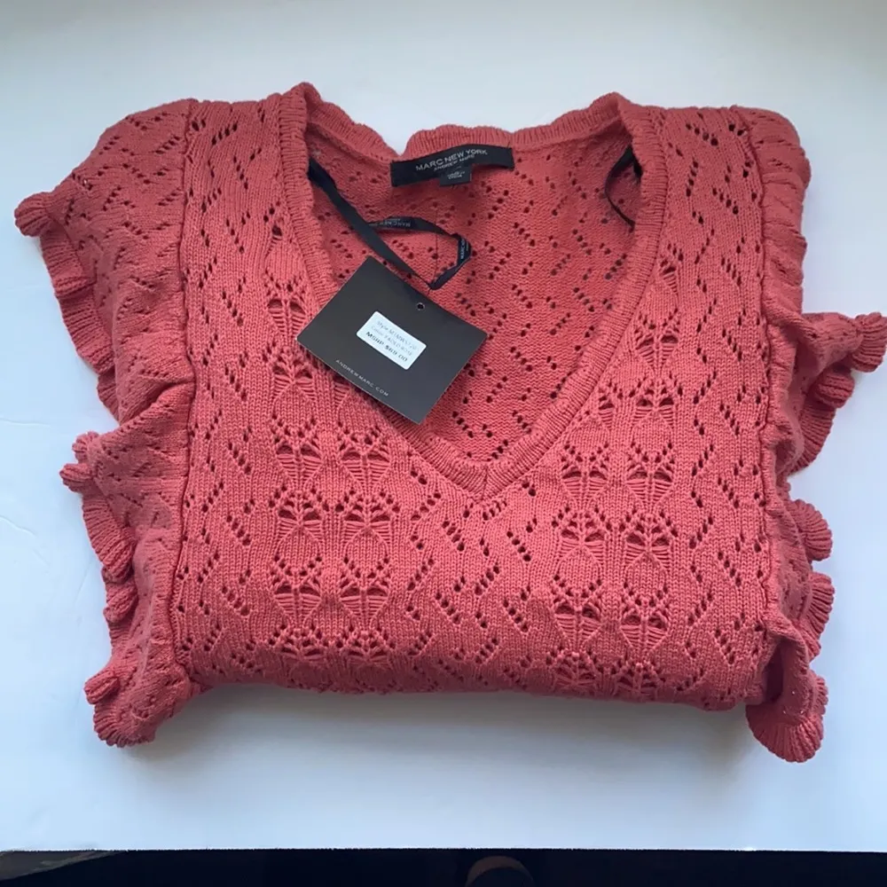 NWT Marc New York cotton ruffle sweater, size large - Image 2