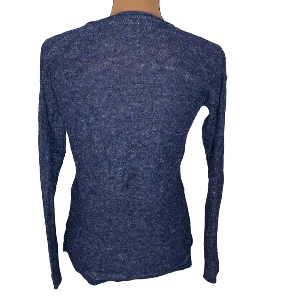 Skin alpaca blend metallic splatter navy v - Image 18