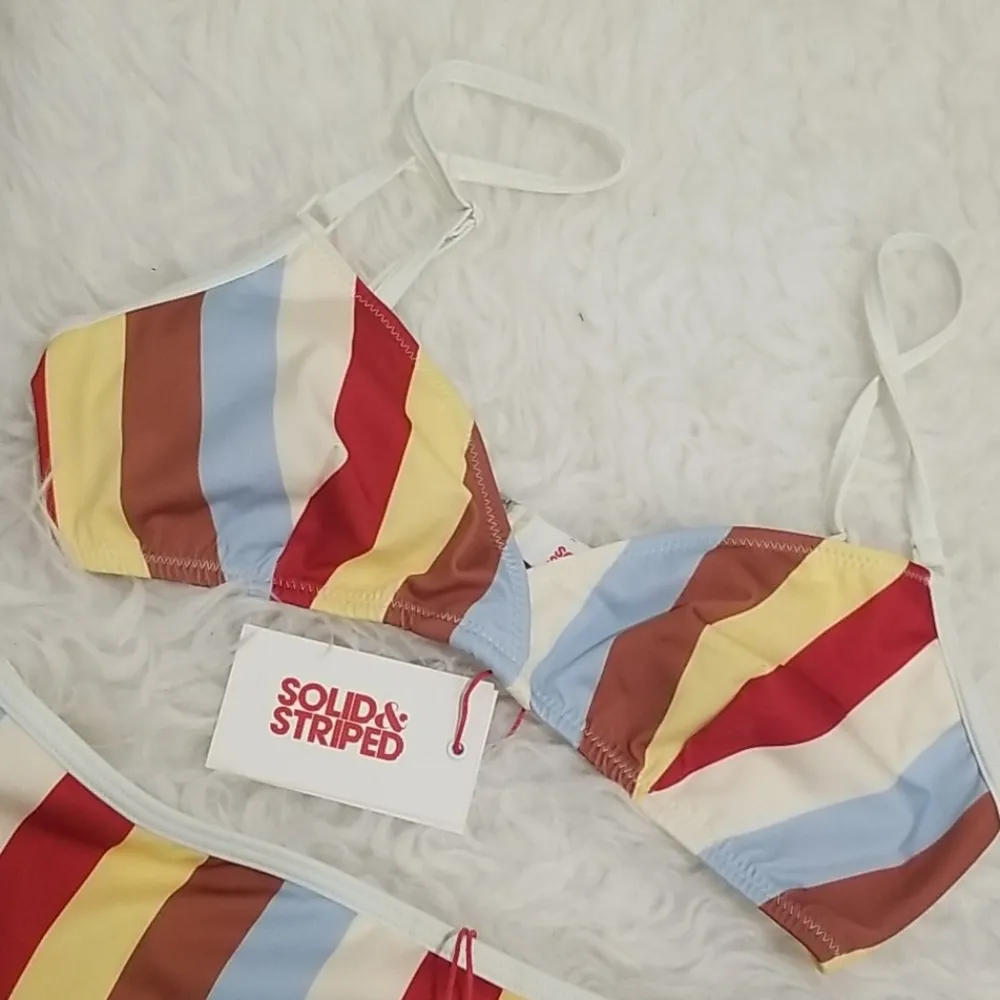 Solid & Striped 💕💕 Brigitte Bikini Multi Stripe - Image 4