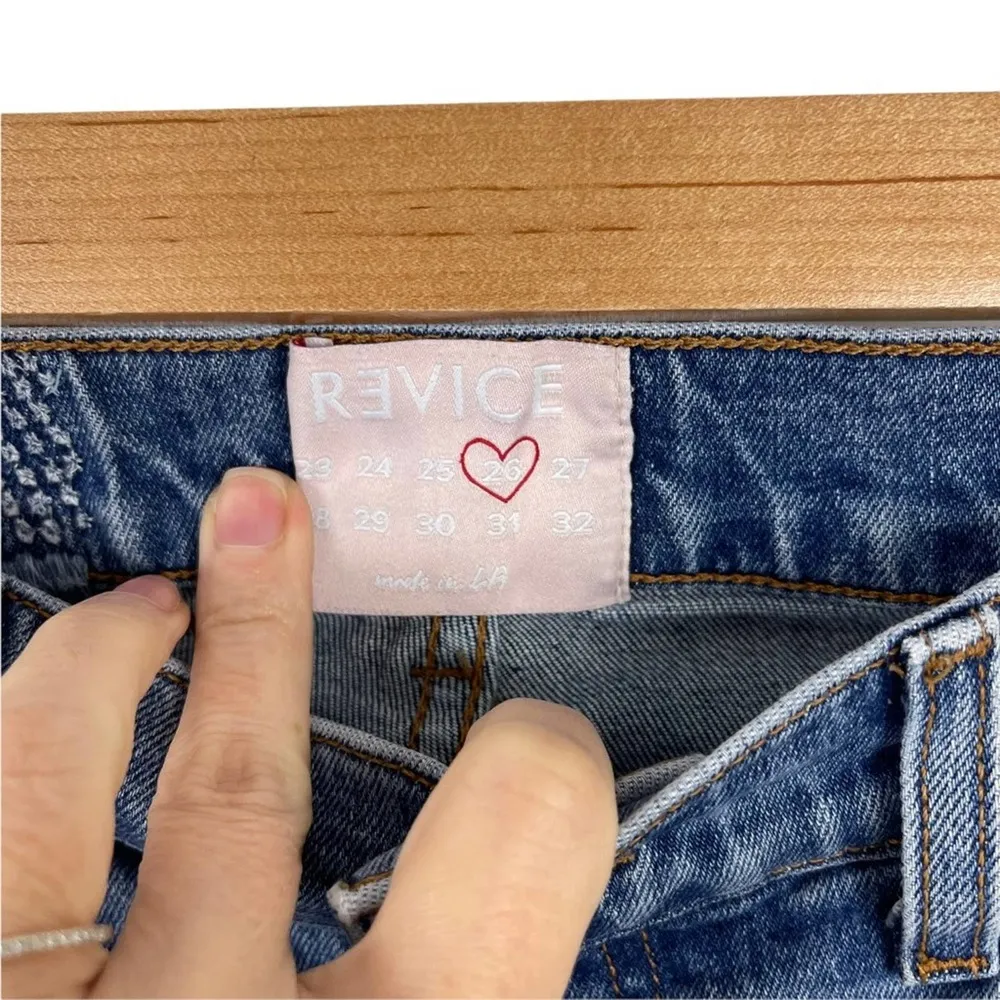 Revice | Ruby Tuesday Racer Stripe Raw Hem High Rise Jeans 26 - Image 11