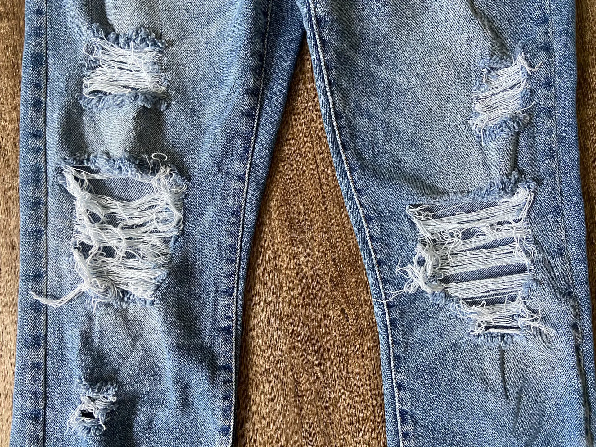 Forever 21 Custom Distressed High Waisted Mom Jeans - Image 6