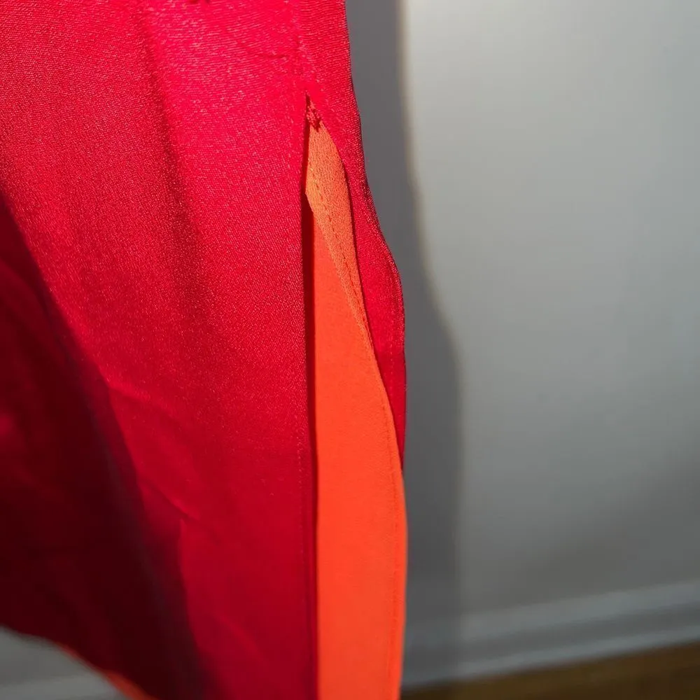 Josephine Chaus Collection Vintage Two Tone Layered Silk Skirt - Image 3