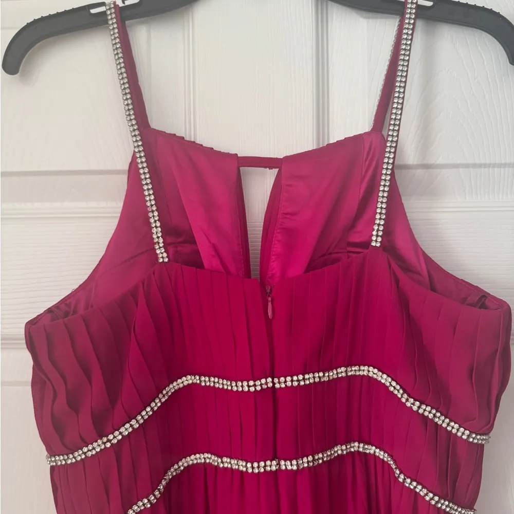 Long Fuchsia Evening Gown - Image 3