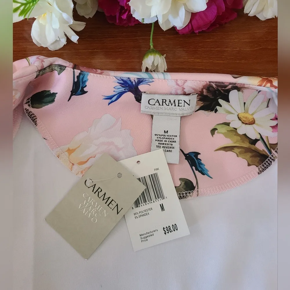 Carmen Marc Valvo BFloral Blazer Size Medium - Image 6