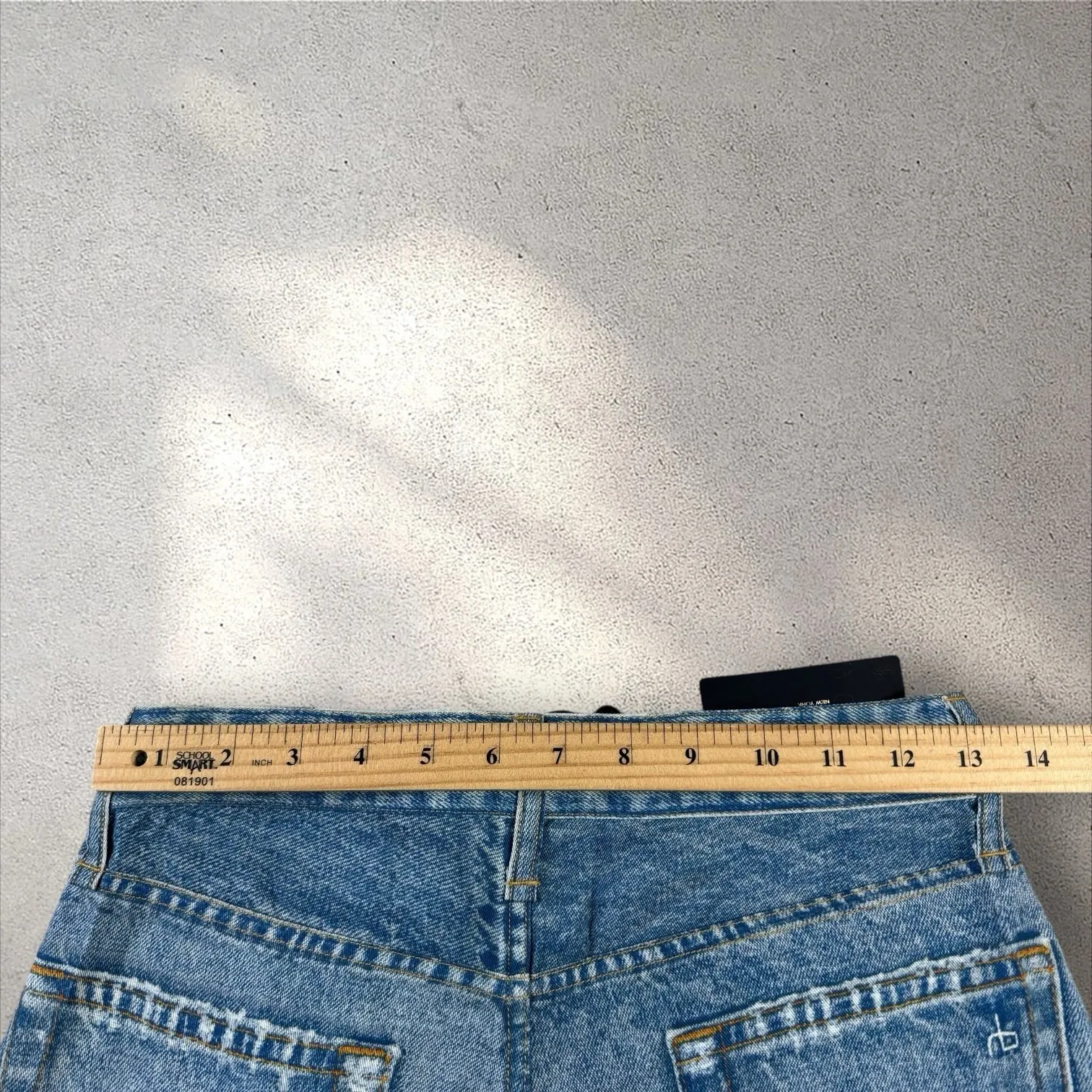 NWT Rag & Bone Liquid Miramar‎ Wide Leg Pants Faux Printed Jeans in Dara Sz 24 - Image 9