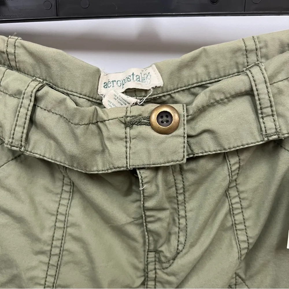 NWT Aeropostale 9/10 Green Cargo Shorts Lightweight rollover waistband Size undefined - Image 12